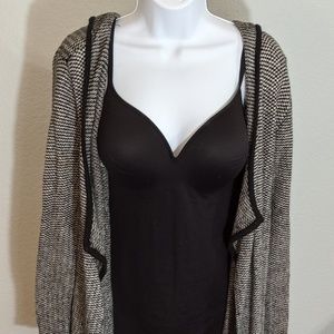 Michael Kors asymmetrical hooded sweater